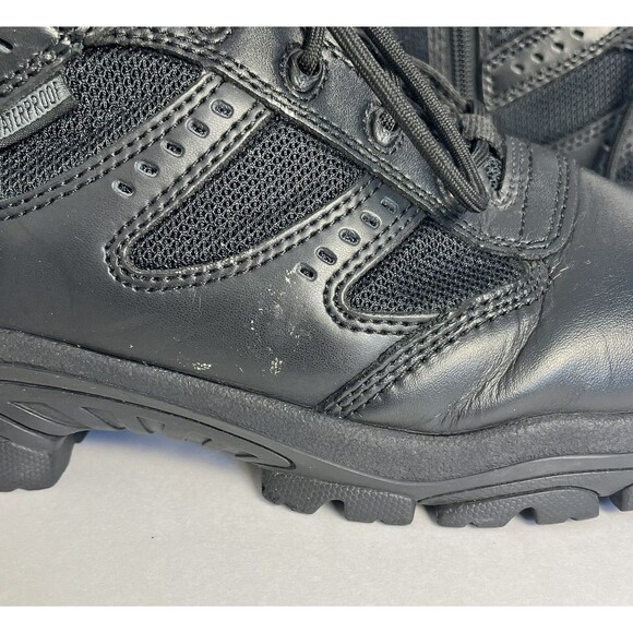 Thorogood 804-6190 Work Boots Mens 9.5  Black Leather Waterproof Zip Steel Toe main image 4